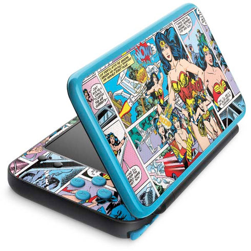 DC Comics Wonder Woman Comic Blast Nintendo 2DS XL (2017) Skin